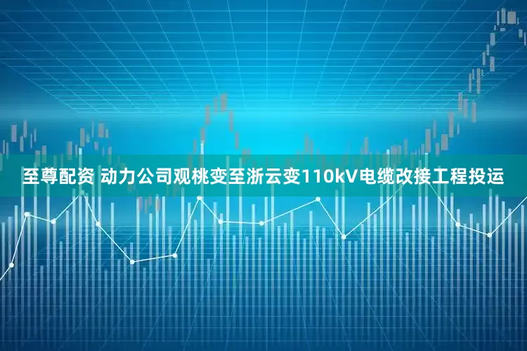 至尊配资 动力公司观桃变至浙云变110kV电缆改接工程投运
